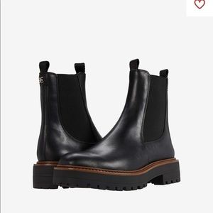 Sam Edelman Laguna waterproof boot black leather NEW WITH BOX